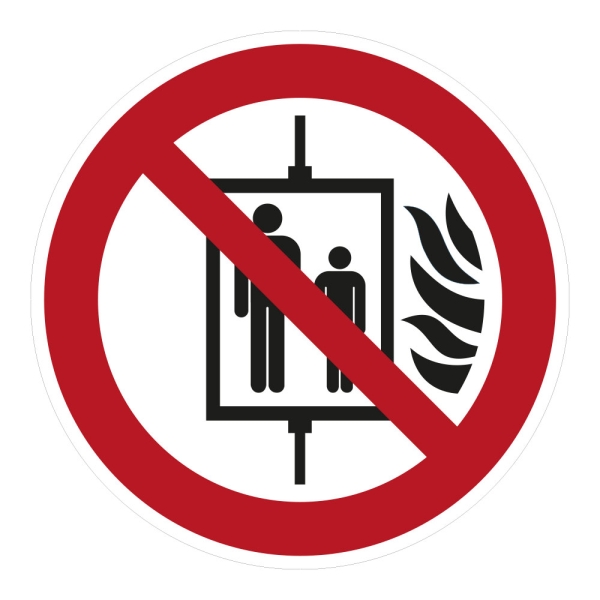 Do not use lift in case of fire